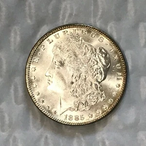 1885 Morgan Silver Dollar Brilliant Uncirculated E8431 - Picture 1 of 4