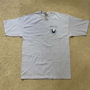 Vtg Cal Cru 90s Deadstock Puerto Rico Regatta Sailing Tee Stripe T-Shirt 1994 XL - Picture 1 of 8