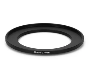 58 mm - 77 mm Filter Adapter Step-Up Adapter Filteradapter Step Up 58-77 - Bild 1 von 1