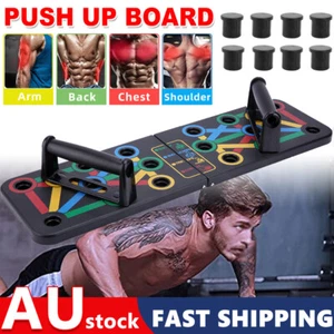 Portable Push Up Board Home Fitness Training Equipment for Women Men Black Hot - Picture 1 of 13