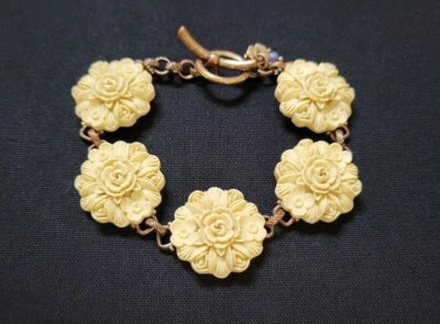 Pulsera palanca madera tallada Lucky Brand Foto 1 de 4