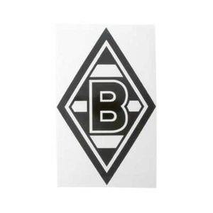 Borussia Mönchengladbach Aufkleber - Raute schwarz mittel - 20 x 12,5 cm Sticker - Bild 1 von 1