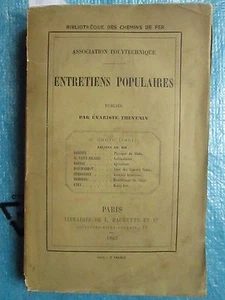 THEVENIN : ENTRETIENS POPULAIRES (liqueurs fortes, agriculture...), 1862. - Picture 1 of 12