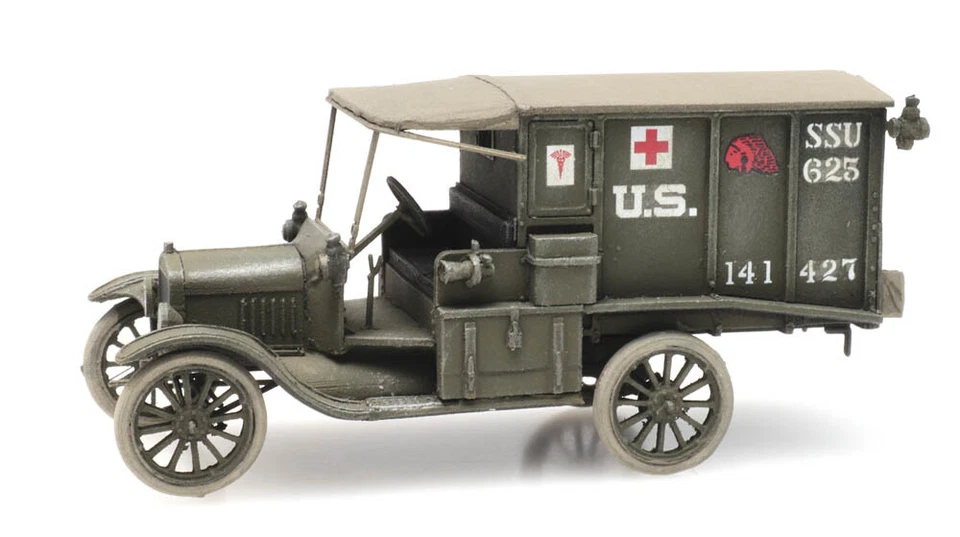 Artitec 6870308 - 1/87 / H0 WWI T-Ford Ambulanza US ARMY - Nuovo - Immagine 1 di 1