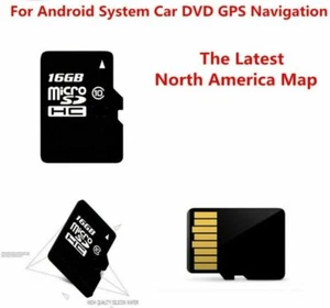 16GB Micro SD CARD MAP USA Canada Mexico -Android System Car Auto GPS DVD Radio - Picture 1 of 11