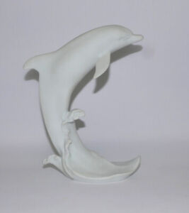 Porzellanfigur, "Delfin", Alboth & Kaiser, Biskuitporzellan, Form 654, 22,0 cm