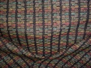 13Y LEE JOFA MODERN 806-GWF STEPPING STONES ONYX GEOMETRIC UPHOLSTERY FABRIC - Picture 1 of 4