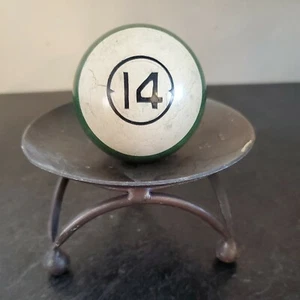 Vintage Antique Dart Clay Pool Billiard Ball # 14 - Picture 1 of 8