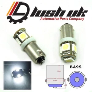 2x 5 SMD LED 233 BA9S T4W TAPA BAYONETA 360 BLANCA BOMBILLA LATERAL - Imagen 1 de 1