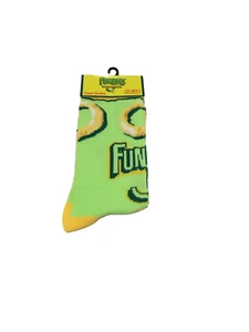 Funyuns Onion Flavored Rings Novelty Crew Socks 1 Pair Men's Shoe Size 6-12 NWT - Picture 1 of 4