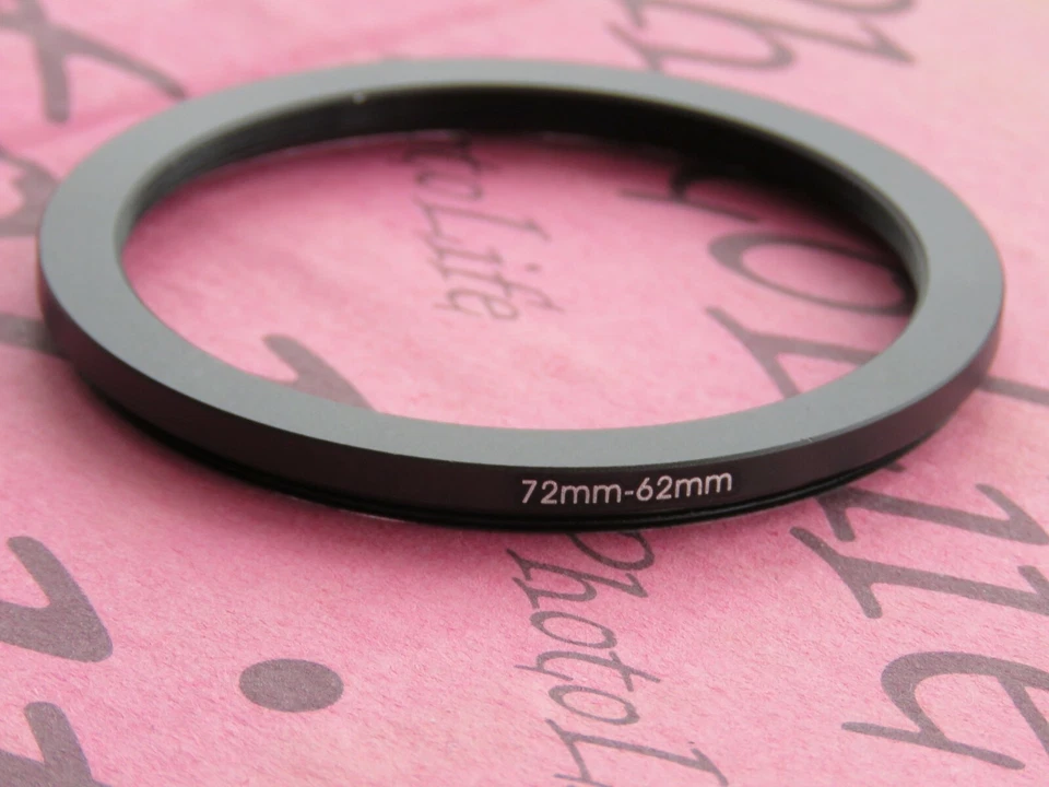 72mm to 62mm Stepping Step Down Filter Ring Adapter 72mm-62mm  - Image 1 of 2
