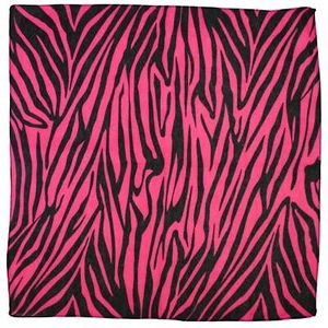 Zebra Stripe Bandana - Pink - Picture 1 of 1