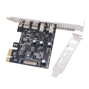PCIE to USB 3.2 Expansion Card 5Gbps PCIE Card Hubs for Desktops Accessory - Afbeelding 1 van 8