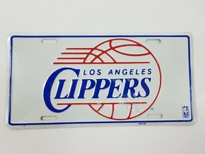 Los Angeles Clippers Car Tag Sealed NOS NBA Metal Sign New Old Stock  - Picture 1 of 5