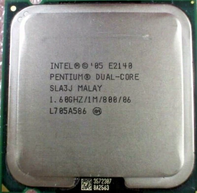 Intel Pentium E2140 Dual-Core SLA3J 1.6GHz 1MB 800MHz FSB Processor LGA775 CPU - Image 1 of 3