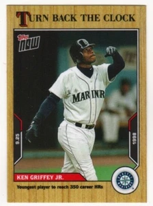 Tarjeta de béisbol 2021 Topps Now Turn Back The Clock Ken Griffey Jr #178 (PR:655) - Imagen 1 de 2