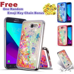 Per Samsung Galaxy J3 2017 custodia in gomma sabbia viva liquida scintillante glitter - Foto 1 di 13