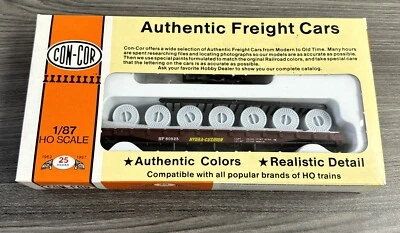 Con-Cor HO Kit #0001-009251 54’ Flatcar w/Load Southern Pacific #80525 NIB! - Image 1 of 4