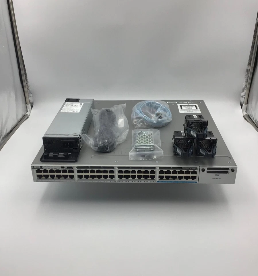 Cisco WS-C3850-12X48U-L 48 Port 10/100/1000 Modular Uplink Switch - Image 1 of 1