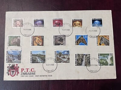 Zimbabwe 1980 First Definitive Issue FDC UMTALI POSTMARK - Image 1 of 2