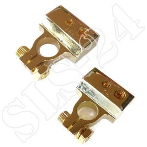 Morsetto batteria Dietz placcato oro polo negativo + polo positivo 2x10 mm² 1x20-35 mm² 1x50 mm² SET - Foto 1 di 1