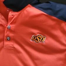 Oklahoma State Cowboys Polo Men's XL Embroidered Logo NCAA Orange Christmas Gift