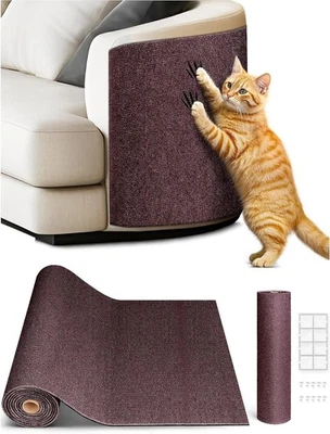 78.7"x15.8" Cat Scratch Mat, Trimmable Self-Adhesive Carpet, Replacement Pads - Image 1 of 4