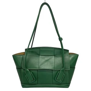Auth BOTTEGA VENETA Medium The Arco - Green Leather B08783391M Shoulder Bag - Picture 1 of 20