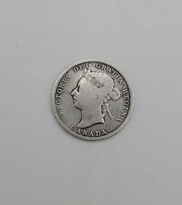1900 Canada Twenty Five Cents Quarter Queen Victoria - Picture 1 of 2