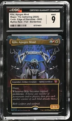 KILO, APOGEE MIND Edge of Eternities Borderless Foil Mythic CGC 9 MTG - Image 1 of 2