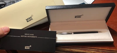 Nuevo bolígrafo Mont Blanc Noblesse Oblige negro detalles cromados con caja Foto 1 de 4