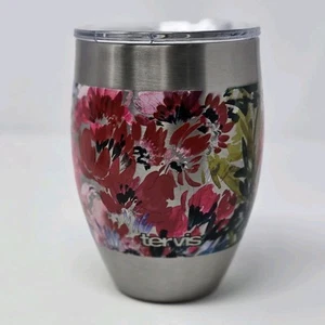 Kelly Ventura Floral Stainless 12 Ounce Tumbler, Nice Condition With Lid-tv - Picture 1 of 9