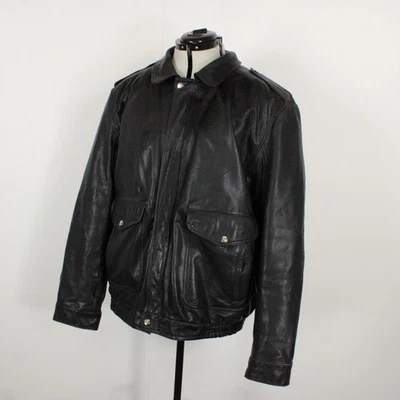French Air Force Blouson de Vol MD-01 Leather Flight Jacket 56 Pilot Bomber - Image 1 of 4