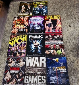 11 WWE WCW Wrestling DVD Sets Lot | Complete Rock Cage Ladder OOP Hulk Hogan - Imagen 1 de 24