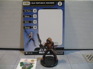 =Star Wars Miniaturas CAMPEONES DE LA FUERZA Soldado de la Antigua República 6/60 con tarjeta = - Imagen 1 de 1