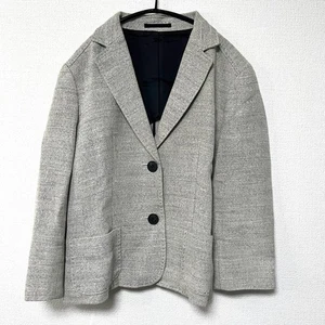 BURBERRY London Womens Gray Tweed Jacket Blazer Size 40 M Japan Tailored japan - Picture 1 of 11