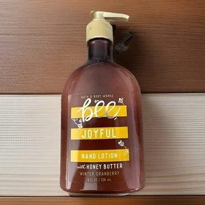 Bath & Body Works Bee Joyful Handlotion mit Honigbutter Winter Cranberry 8oz NEU - Bild 1 von 1
