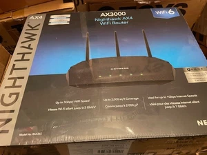 NETGEAR NIGHTHAWK AX4 AX3000 WIFI ROUTER WIFI 6 NEW IN BOX - Picture 1 of 3