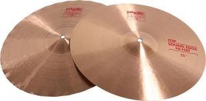 Paiste 15 Inch 2002 Sound Edge Hi-Hat Cymbals W/ Pronounced Chick Sound Used - Picture 1 of 1