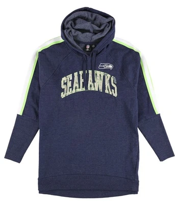 Sudadera con capucha G-III Sports para mujer Seattle Seahawks lentejuelas, azul, grande Foto 1 de 2