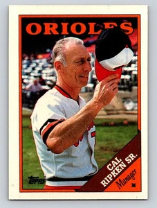 1988 Topps #444 Cal Ripken Sr. Baltimore Orioles - Imagen 1 de 2
