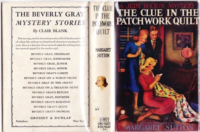 JUDY BOLTON CLUE IN THE PATCHWORK QUILT #14 SCARCE 1943 HB/DJ FINE-VF 1st Ed!!!! - Image 1 of 4