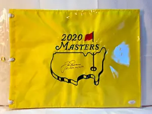 Jack Nicklaus Signed 2020 Masters Flag Adding Dates 1963 65 66 72 75 86 JSA - Picture 1 of 4