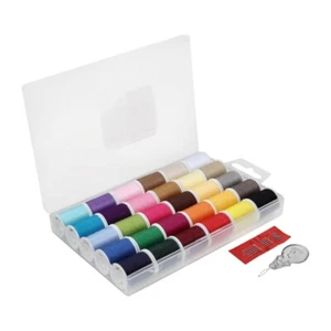 30 Roll Polyester Sewing Thread 50 Yard for Sewing Machines Hand Stitching Tool - Picture 1 of 8