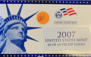 Limited Edition 2007 US Mint Proof Coin Set - 10 out of 14 - San Francisco Mint - Picture 1 of 12