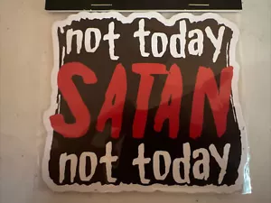 Not Today SATAN Not Today - Nevera o imán de coche ~Totalmente nuevo~ - Imagen 1 de 3