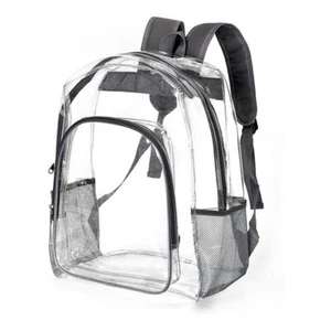 Clear Backpack Stadium Approved School Backpack Transparent Backpack Travel - Picture 1 of 10