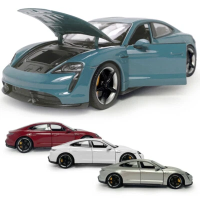 1:24 Porsche Taycan Turbo S Diecast Model Car Collection for Men and Adults - Image 1 of 4
