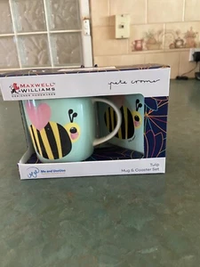 Maxwell & Williams "Me and UooUoo" Pete Cromer Tulip Mug and Coaster Set - Picture 1 of 5