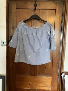 Off the shoulder Summer blouse size 10 - Picture 1 of 4